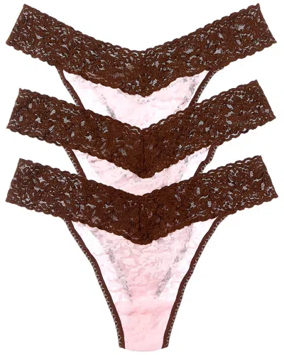 Hanky Panky 3pk Colorplay Original Thong In Multi