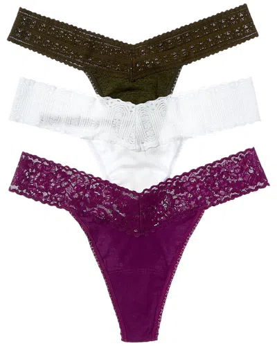 Hanky Panky 3pk Dream Heather Low-rise Thong