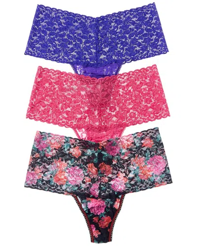 Hanky Panky 3pk Rolled Retro Thong