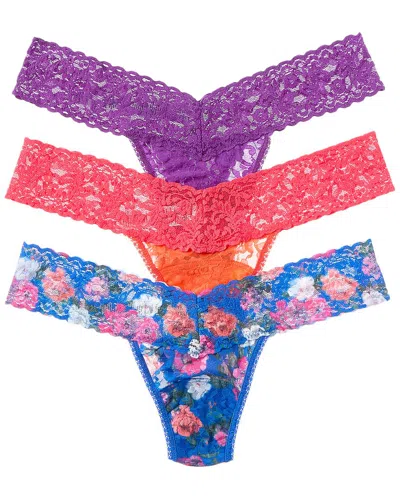 Hanky Panky 3pk Triple Colorplay Low-rise Thong