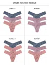 Hanky Panky 4911® Signature Lace® Low Rise Thong 3 Pack Cracker In Multi