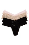 Hanky Panky 5-pack Low Rise Thong In Multi