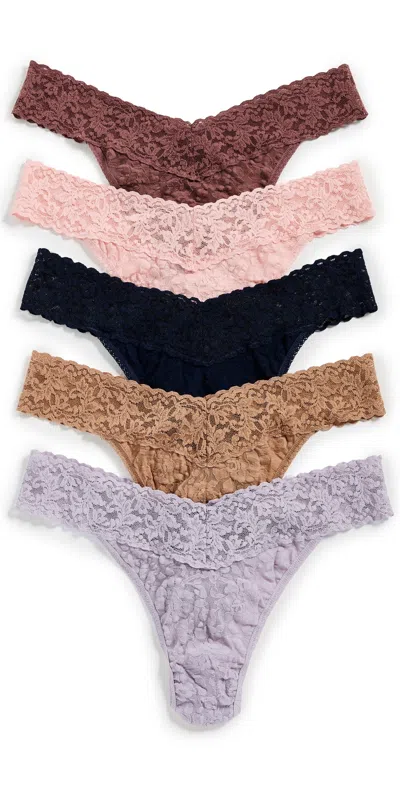Hanky Panky 5 Pack Original Rise Thongs Holiday Cracker Box Multi