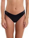 Hanky Panky &oh Dark And Dangerous High Cut Thong In Black
