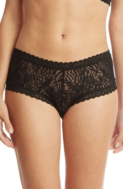 Hanky Panky Animal Lace Briefs In Black