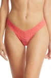 Hanky Panky Signature Low Rise Thongs In Wild Card Red