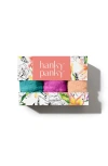 Hanky Panky Assorted 3-pack Lace Original Rise Thongs In Raspberry Ice/vibrant Turq/apricot Crush
