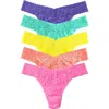 Hanky Panky Assorted 5-pack Lace Original Rise Thongs
