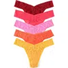 Hanky Panky Assorted 5-pack Lace Original Rise Thongs