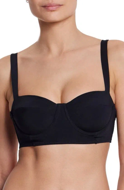 Hanky Panky Balconette Bikini Top In Black