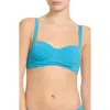 Hanky Panky Balconette Bikini Top In Blue