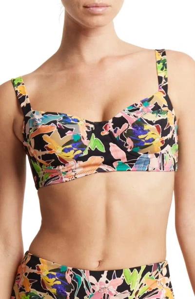 Hanky Panky Balconette Bikini Top In Multi