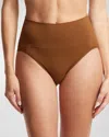 Hanky Panky Body Mid-rise French Briefs In Brown