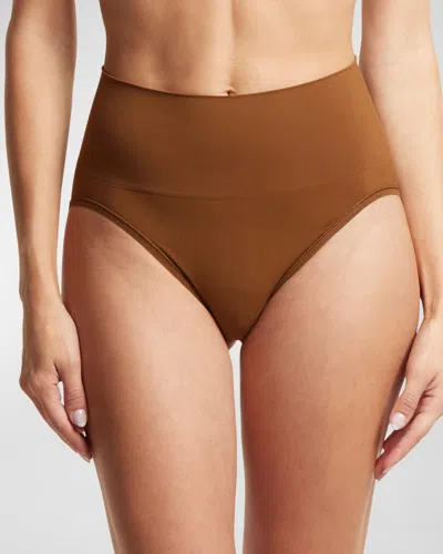 Hanky Panky Body Mid-rise French Briefs In Brown