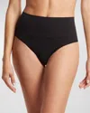 Hanky Panky Body Seamless Mid-rise Thong In Black