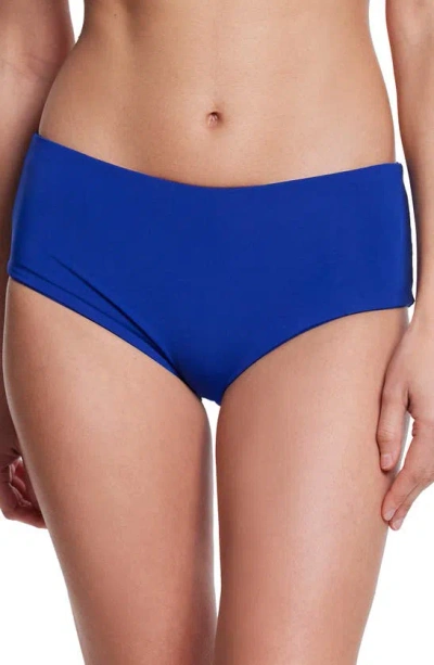 Hanky Panky Boyshorts Bikini Bottoms In Poolside Blue Solid