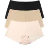 Hanky Panky Breathe Assorted 3-pack Boyshorts In Multi