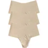 Hanky Panky Breathe Assorted 3-pack High Waist Thongs