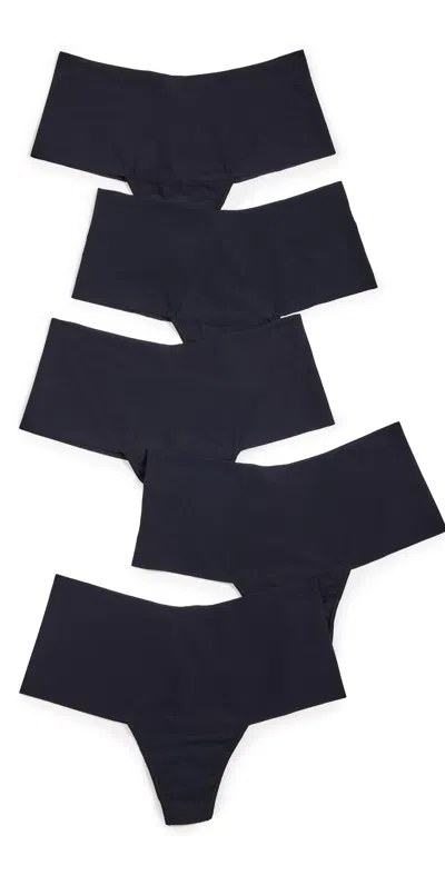 Hanky Panky Breathe High Rise Thong 5 Pack Black