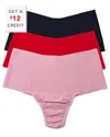 Hanky Panky Breathe Assorted 3-pack High Waist Thongs