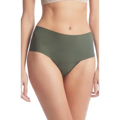 Hanky Panky Breathe High Waist Thong In Pine Tree