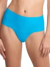 Hanky Panky Breathe High-waist Thong In So Cerulean Blue