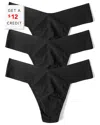 Hanky Panky Breathe Assorted 3-pack V-cut Thongs