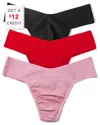 Hanky Panky Breathe Assorted 3-pack V-cut Thongs
