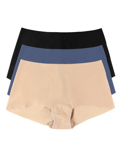 Hanky Panky Breathesoft® Boyshort 3 Pack In Multi