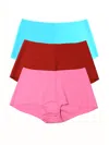 Hanky Panky Breathe Assorted 3-pack Boyshorts In Orange
