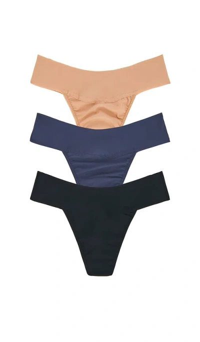 Hanky Panky Breathesoft Breathe Natural Thong In Multi