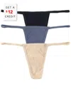 Hanky Panky Breathe Assorted 3-pack G-string Thongs