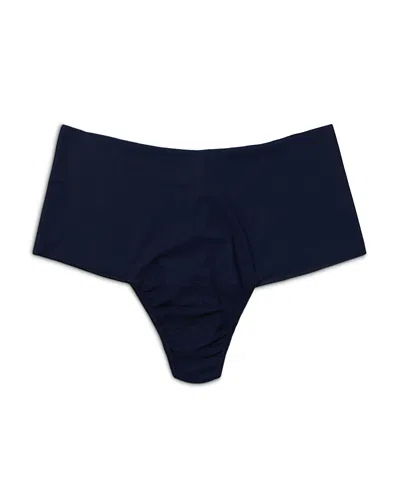 Hanky Panky Breathesoft High Rise Thong In Blue
