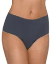 Hanky Panky Breathe Natural High Rise Thong In Granite