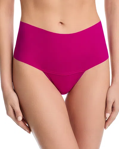 Hanky Panky Breathesoft High Rise Thong In Pink