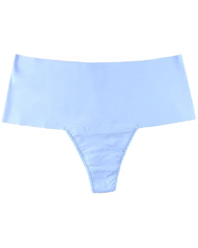 Hanky Panky Breathesoft Plus Hi-rise Thong In Blue