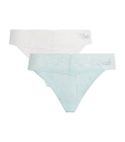 Hanky Panky Bride & Mrs. Original Low-rise Lace Thong In Neutral