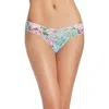Hanky Panky Capri Bloom Low Rise Thong In Multi