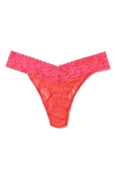 Hanky Panky Colorplay Assorted 3-pack Original Rise Thongs In Red