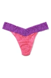Hanky Panky Colorplay Original Lace Thong In Multi