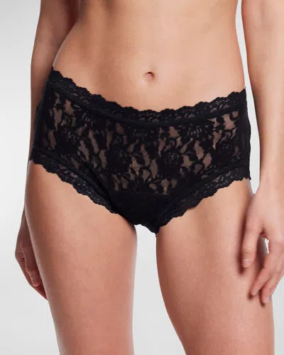 Hanky Panky Confidence Leak-proof Mid-rise Boyshorts In Black