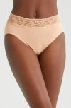 Hanky Panky Cotton French Briefs In Apricot Glow