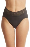 Hanky Panky Cotton French Briefs In Granite