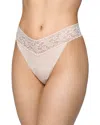 Hanky Panky Cotton With A Conscience Original-rise Thong In Neutral
