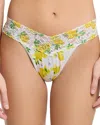 Hanky Panky Cotton With A Conscience Original-rise Thong In Make Lemonade