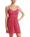 Hanky Panky Cross Dyed Leopard Print Chemise
