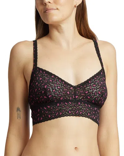 Hanky Panky Crossdyed Leopard Retro Bralette In Multi