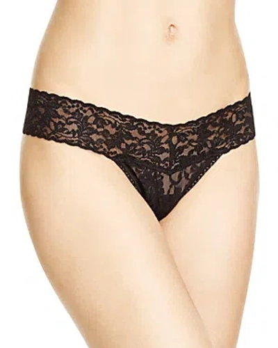 Hanky Panky Daily Lace Low Rise Thongs In Black