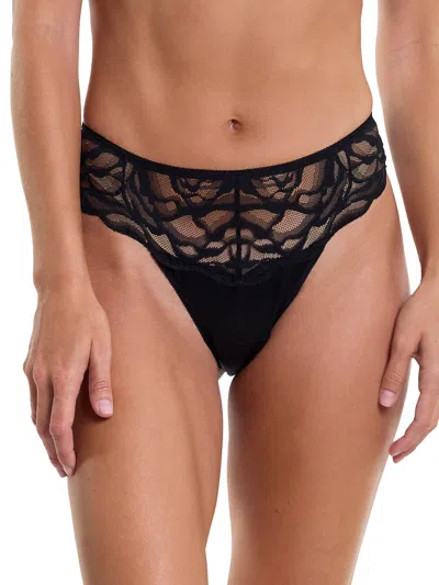 Hanky Panky Dark Romance Natural Rise Thong In Black