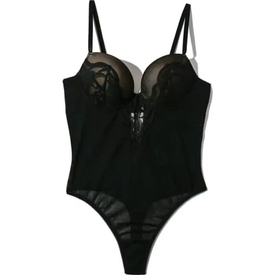 Hanky Panky Dark Romance Molded Underwire Bodysuit In Black